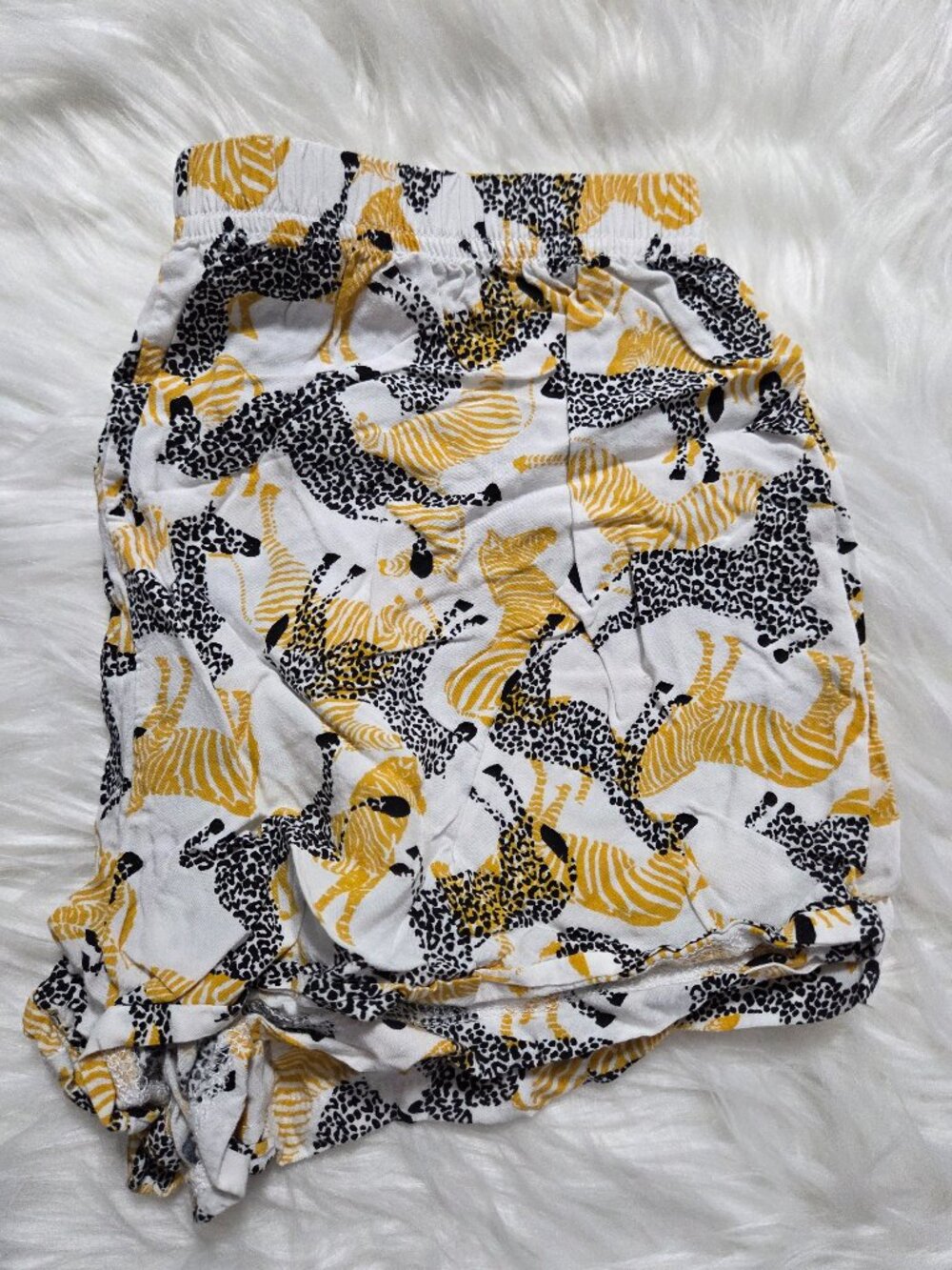 Jenni Crinkle Style Zebra Pajama Shorts